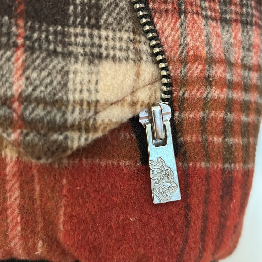 Darc Sport Red Plaid Bomber Jacket - Picture 8 of 14